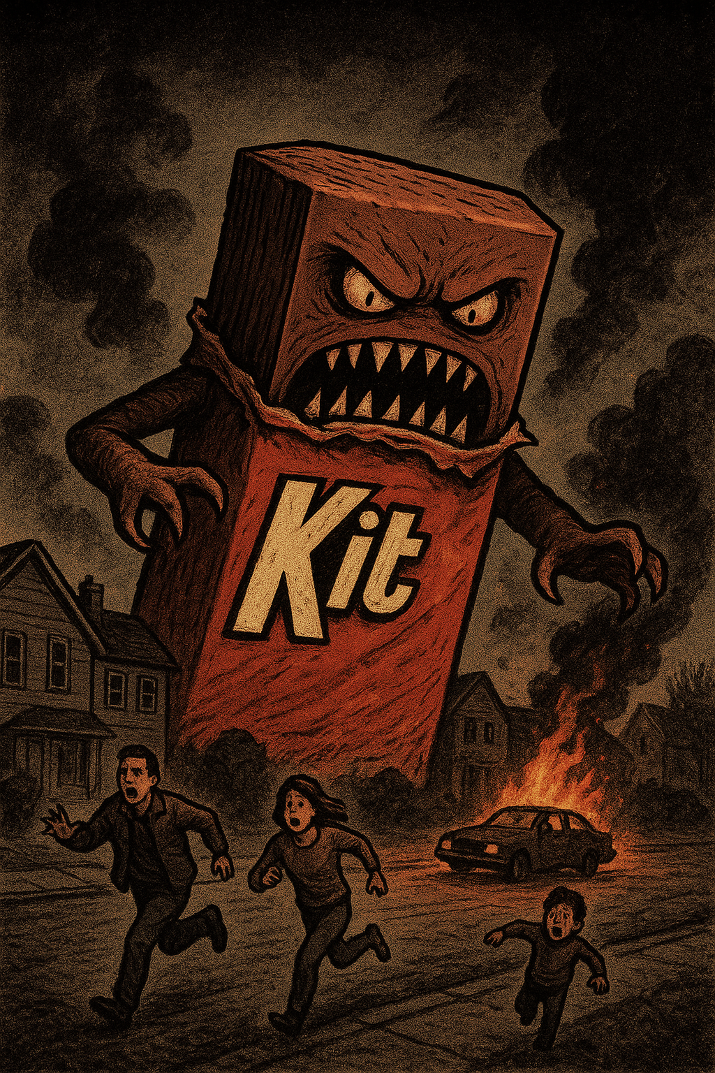 Chocolate Halloween - Kit Kat Destroys neighborhood